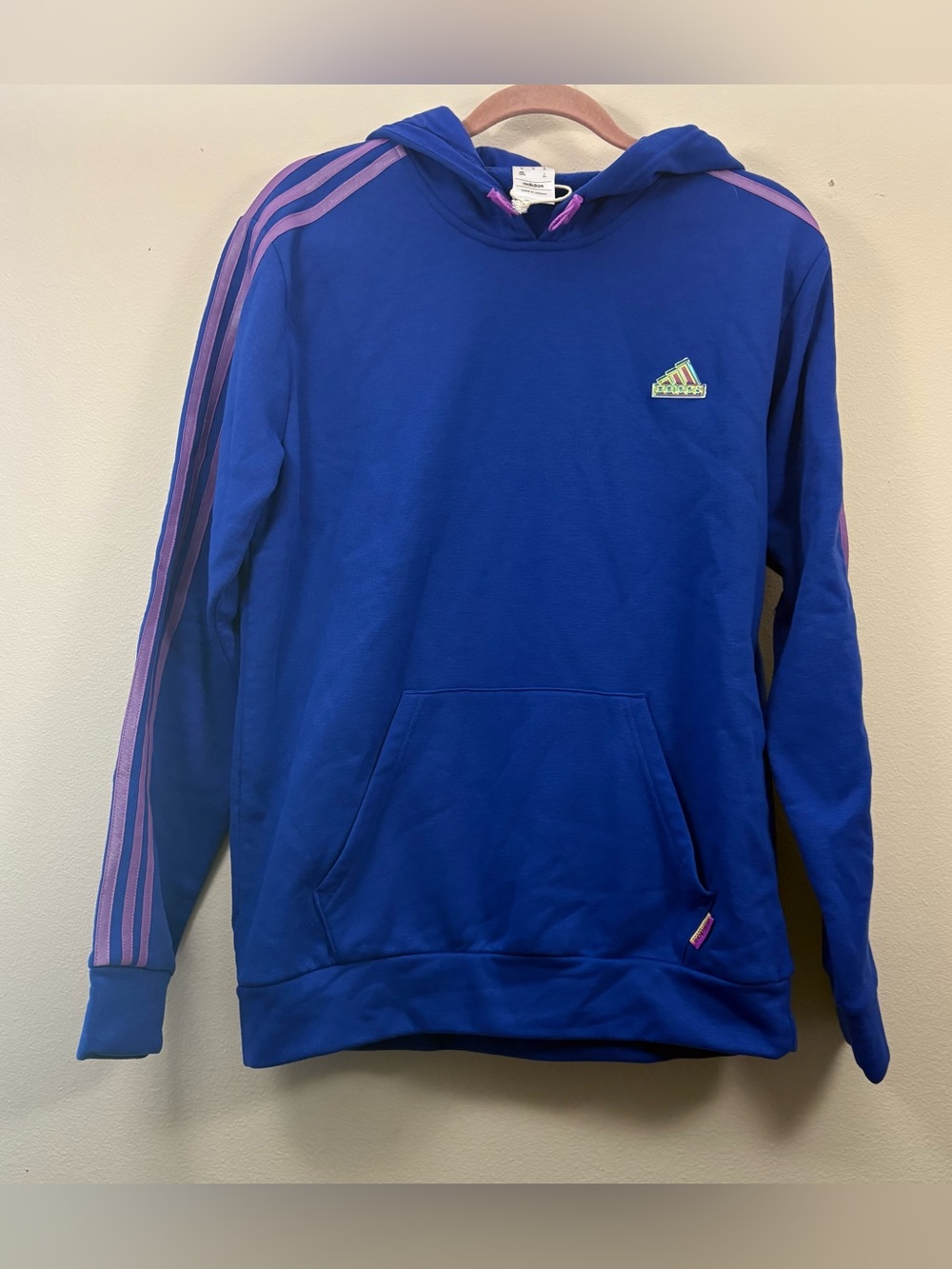 Adidas Sun Fleece Sweatshirt Hoodie Semi Lucid Blue Men’s Size M
